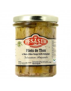Coop Pesasur - Filets thon Listao huile olive extra vierge bio 195 g - PESASUR