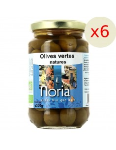 Olives Vertes natures 350 g Lot de 6